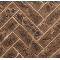 Majestic 36" Brick Interior Panels - Tavern Brown Herringbone: A unique and stylish addition to any room