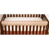 Raspberry Front Crib Rail Cover Up Set