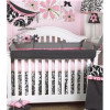 Girly 4 Piece Baby Bedding Set with Front Cover