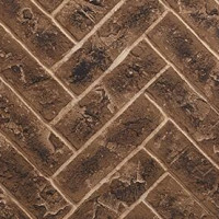 Majestic 42" Brick Interior Panels - Tavern Brown Herringbone: offer a warm and inviting aesthetic for interior design