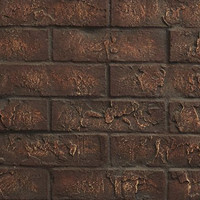 Majestic 36" Brick Interior Panels for See Through - Cottage Red: charming and customizable option