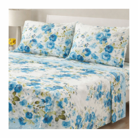 French Country Floral Bed Sheets Set 4 Piece Set Queen & King Size