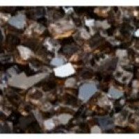 Majestic Smoked Embers Glass Media - 5 Lb. Bag: crafted to create a visually stunning effect