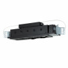 4 - Light Double Gimbal Linear Recessed Line Voltage Fixture.