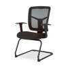 Mesh-Fabric Guest Chair 27 in. x 27.5 in. x 41 in. Black