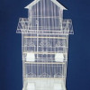 Tall Pagoda Top Small Bird Cage in White