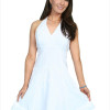 Scully Female Cotton Halter Cantina Dress- White - XL