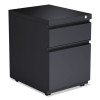 ALE Two-Drawer Metal Pedestal File with Full Length Pull Charcoal