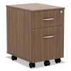 ALE Valencia Series Mobile Box & File Pedestal, Modern Walnut
