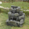 Rock Creek Cascading Outdoor-Indoor Fountain with Illumination