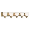 Springfield 5 Light Vanity Light In Antique Brass