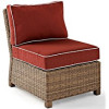 Bradenton Outdoor Wicker Sectional Center Chair Sangria