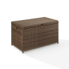 Bradenton Wicker Patio Storage Bin In Weathered Brown