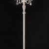 62 in. Crystal Silver Floor Lamp