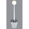 Concepts Milano Single White Globe Planter - White