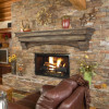 The Celeste 48 in. Mantel Shelf Dune Finish