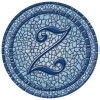 59 in. dia. Monogram Mosaic Poolsaic Mat- Z