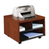 Printer-Fax Stand- Mobile- 20in.x19-.88in.x14-.13in.- Mahogany