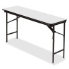 18 x 60 in. Premium Wood Laminate Folding Table Gray