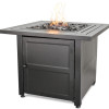 LP Gas Outdoor Firebowl with Steel Mantel