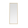 Elegant Decor 14 in. Metal Frame Rectangle Mirror in Brass - 13.25 x 35.25 x 0.16 in.