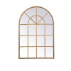 Elegant Decor 28 x 41 in. Metal Windowpane Mirror Brass