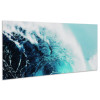 Empire Art Direct Frameless Free Floating Tempered Glass Art by EAD Art Coop - Blue Wave 1