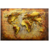 Empire Art Direct 48 x 32 in. World Map Hand Painted Primo Mixed Media Iron Wall Sculpture 3D Metal Wall Art