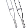 Fabrication Enterprises 5 ft. 10 in. - 6 ft. 6 in. Underarm Adjustable Aluminum Crutch Adult - 8 pair