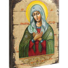 G.DeBrekht Tenderness Mother of God Icon Painting on Gold-Plated Wooden Block