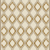 Art Carpet 5 x 8 ft. Milan Collection Hopscotch Woven Area Rug Light Beige