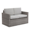Crosley Furniture Bradenton Outdoor Wicker Loveseat Grey