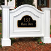 MAYNE 5820W Nantucket Address Sign- White