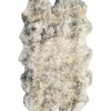 HomeRoots 4 x 6 in. Sheepskin Rug - Gradient Gray