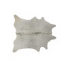 6 x 7 in. Cowhide Rug - Light Gray