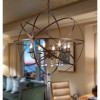 Warehouse of Tiffany Jossie 8 Light Crystal 30 in. Bronze Finish Chandelier