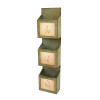 HomeRoots Furniture Rustic Vertical Newspaper & Magazine Rack