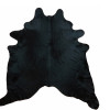 HomeRoots Black Dyed Brazilian Cowhide Rug