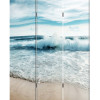 HomeRoots 48 x 1 x 72 in. Multicolor Canvas Surfs Up Screen with 3 Panel