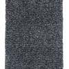 HomeRoots 7 ft. 6 in. x 9 ft. 6 in. Polyester Black Heather Area Rug