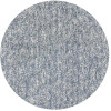 HomeRoots 8 ft. Round Polyester Slate Heather Area Rug