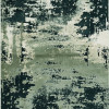 HomeRoots 5 ft. 3 in. x 7 ft. 7 in. Polyester Silver Charcoal Area Rug