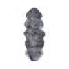 HomeRoots 2 x 2 x 6 in. New Zealand Double Sheepskin Rug Grey