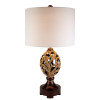 Ore International 30.25 in. Moselle Brown Table Lamp
