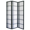 Ore Furniture Girard 3-Panel Room Divider - Black