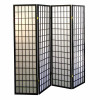 Ore Furniture 4-Panel Room Divider - Black
