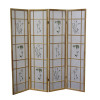Ore Furniture 4 Panel Shoji Screen - Natural