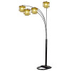 Ore Furniture 84 in. H 5 Arms Arch Floor Lamp - Black