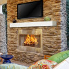 Pearl Mantels WHITEWASH Patented Non-combustible 48 inch length finish fiberglass/cement aggregate shelf