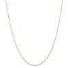 Finest Gold 0.7 mm x 18 in. 14K Rose Gold Carded Cable Rope Chain